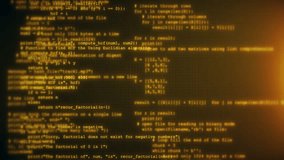 Programming code running computer screen terminal. developing programming and coding technologies. Programmer hacker. bitcoin btc mining and development in virtual cyber space. source. 3D Illustration - Powered by Shutterstock - Get 15% off with code: PIKWIZARD15