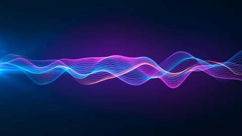 abstract colorful futuristic wave lines animation background, 4k seamless loop backdrop video as technology corporate messages concept	 स्टॉक व्हिडिओ