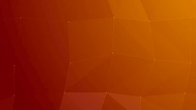 abstract animated orange gradient plexus background, 4k seamless loop video	