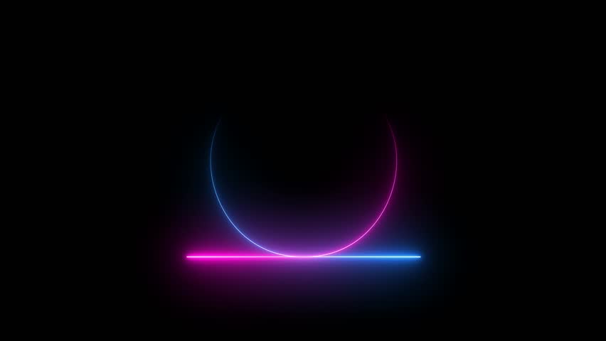 Glowing neon lines. design elements render motion effects seamless loop 4k video. animation pattern neon liaghts. | Shutterstock HD Video #1106864929