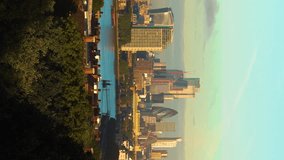 Establishing View Shot of London City.
Aerial vertical, vertical video background.  - Powered by Shutterstock - Get 15% off with code: PIKWIZARD15