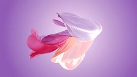 abstract art piece using cloth simulation with colorful mixed material.
3d motion graphics that shows wavy cloth satisfying movement - Powered by Shutterstock - Get 15% off with code: PIKWIZARD15