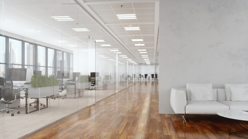 Modern Office Space With Lobby Royalty-Free Stock Footage #1106906983
