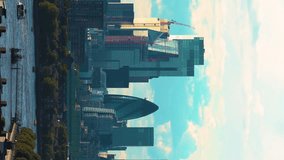 Establishing View Shot of London City.
Aerial vertical, vertical video background.  - Powered by Shutterstock - Get 15% off with code: PIKWIZARD15