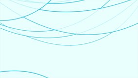 Blue minimal wavy lines abstract futuristic tech background. Seamless looping motion design. Video animation Ultra HD 4K 3840x2160