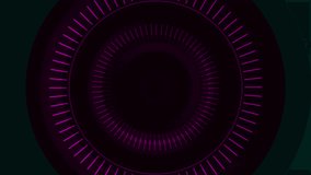 Blue purple laser neon circles abstract tech background. Seamless looping geometric motion design. Video animation Ultra HD 4K 3840x2160