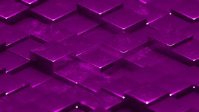 Pink Abstract Glossed Textured Cubes Background VJ Loop in 4K