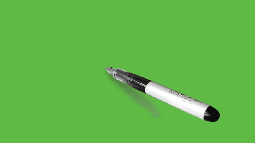 draw aquatic animal fish with black outline on abstract green screen background    
