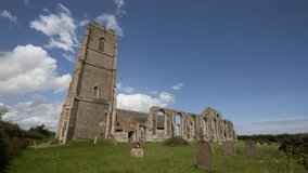  4k time lapse of St Andrew's Church, Covehithe in Suffolk, UK