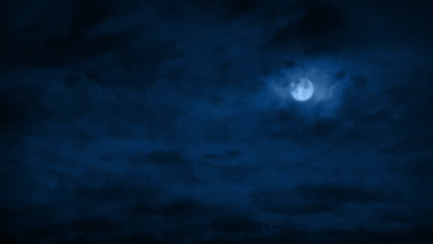 Fast Moving Clouds Over Full Moon
 Royalty-Free Stock Footage #1106952785