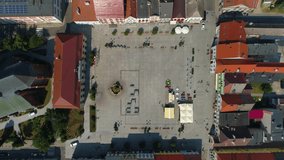 Top Down Market Center Darlowo Rynek Centrum Aerial View Poland - Powered by Shutterstock - Get 15% off with code: PIKWIZARD15