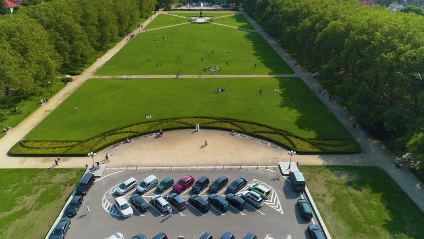Plac Jasne Blonia Jana Pawla Szczecin Aerial View Poland