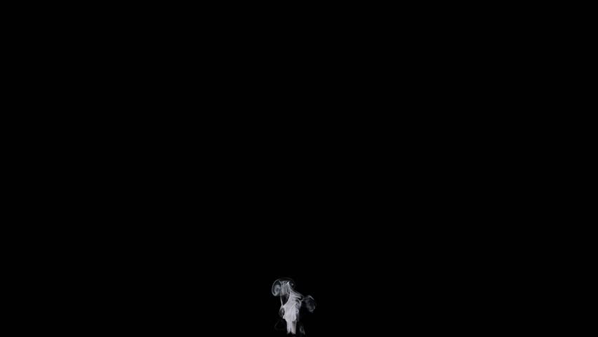 Animated smoke on a black background Royalty-Free Stock Footage #1106960445