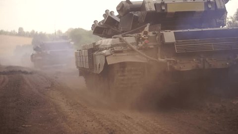 Ukraine, Zaporozhye, August 3, 2023, War in ukraine soldiers and military equipment in training camps วิดีโอสต็อก