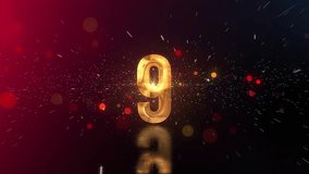 Countdown Festive Red and Gold Color with firework - Powered by Shutterstock - Get 15% off with code: PIKWIZARD15