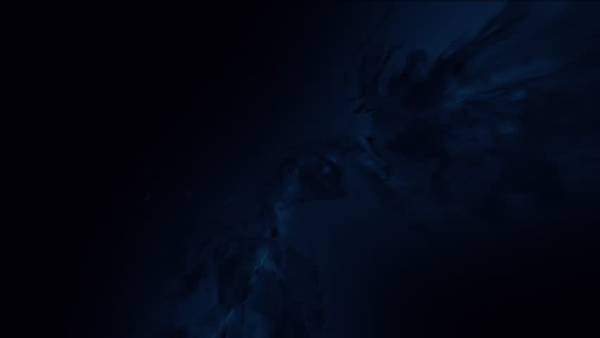 Cosmic Blue Dark Storm. Seamless loop Royalty-Free Stock Footage #1106970719