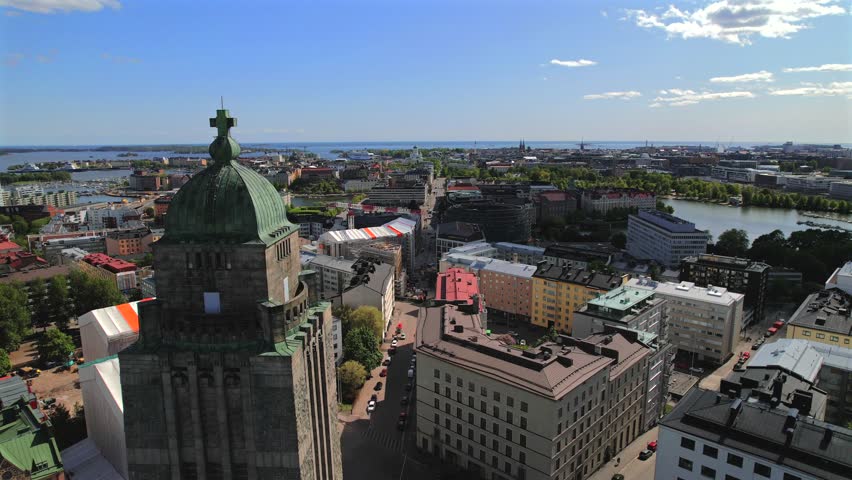 Kallio church and view of the city