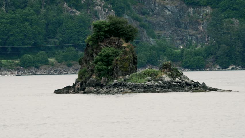 Islet along the coast of Alaska near Juneau