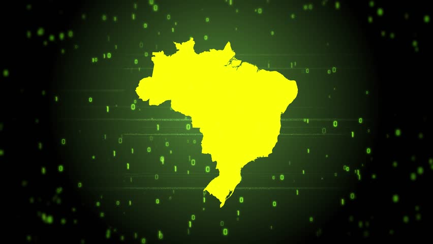Brazil Map on Digital Hitech Technology Background
Multi Purpose Background with Artificial Intelligence and Binary Technology Theme
