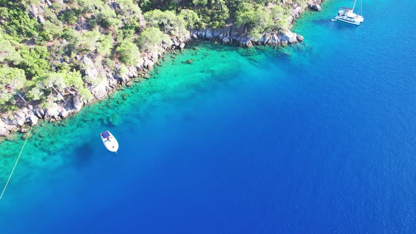 Fethiye Bay view with drone  Turkey  Royalty-Free Stock Footage #1106989559