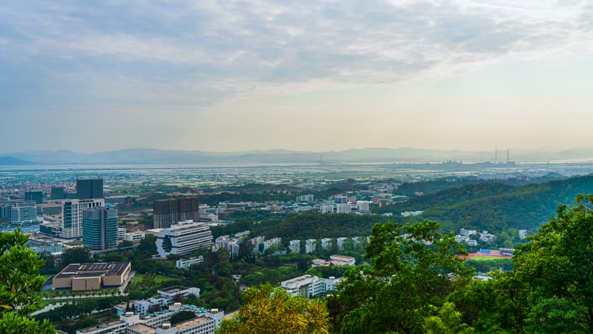 Panorama of Shantou University, Shantou City, Guangdong Province, China