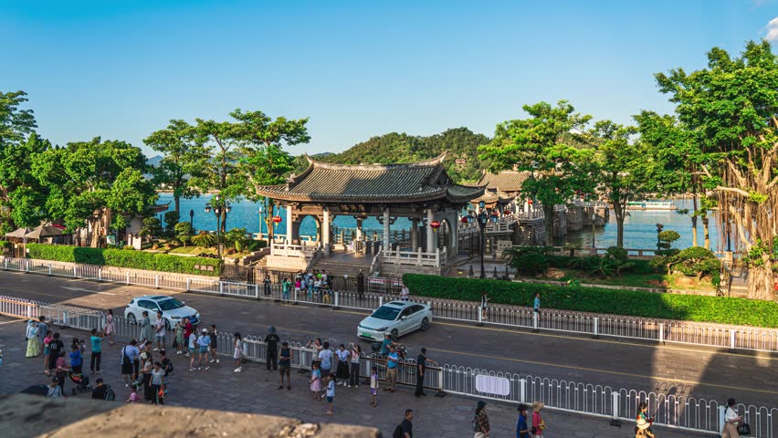 Guangdong Chaozhou city China Xiangzi Bridge.Chinese translation: Guangji Bridge, Chaozhou