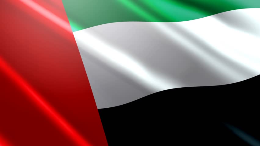 United Arab Emirates (UAE) closeup footage background.