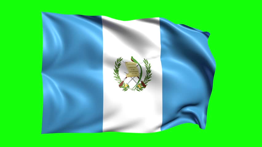 Free Guatemalan Flag 4K Motion Loop Stock Video
