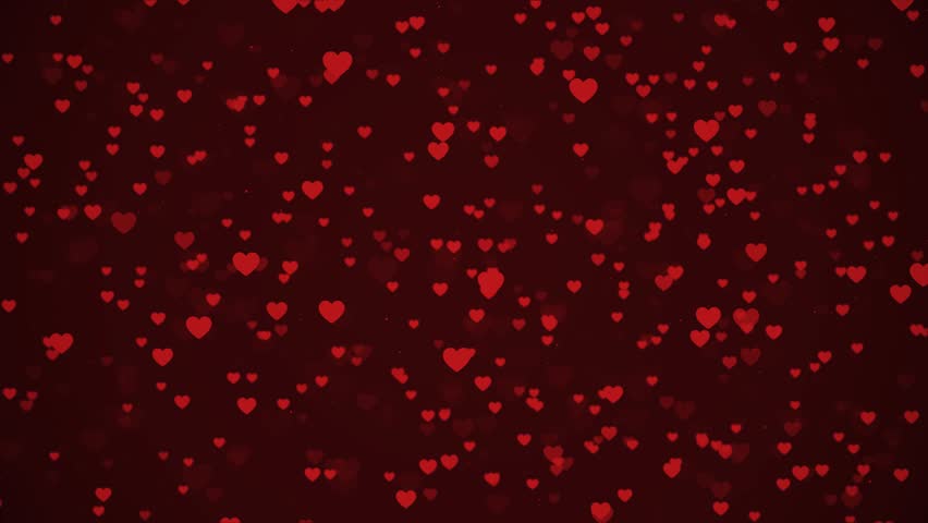4K Heart Romantic Abstract Glow Particles Abstract christmas gradient background. bokeh glitter and red hearts shape flowing, valentine day love relationship holiday event festivel. 3D Illustration Royalty-Free Stock Footage #1107010889