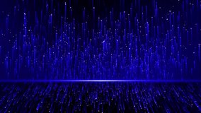 Abstract moving lines and dots Particles cyber Digital Data Network background. Medical, business, engineering, science. economy, financial Technology corporate promotion concept. 3D Illustration - Powered by Shutterstock - Get 15% off with code: PIKWIZARD15