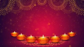 Happy Diwali Hindu festival, greeting card. Burning diya background for light festival of India. Happy Deepavali stylish text. Diwali celebration. Wishes, Events, Message, holiday. 3D Illustration - Powered by Shutterstock - Get 15% off with code: PIKWIZARD15
