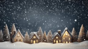 Christmas decorative with snowflake. seamless looping time-lapse virtual 4K video animation background. - Powered by Shutterstock - Get 15% off with code: PIKWIZARD15