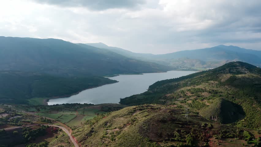 Natural reservoir in Yunnan, China.
