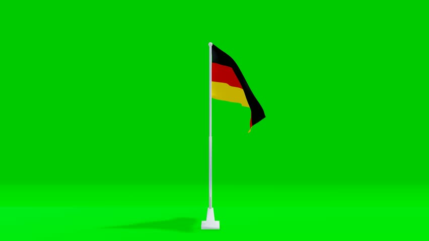 germany flag green screen video. germany flag 4k animation video.  Royalty-Free Stock Footage #1107045371