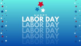 Happy Labor Day Typography - USA Labor Day text animation 4k footage - Powered by Shutterstock - Get 15% off with code: PIKWIZARD15