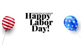Happy Labor Day Typography - USA Labor Day text animation 4k footage - Powered by Shutterstock - Get 15% off with code: PIKWIZARD15
