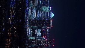 Establishing Aerial View Shot of London City Skyline. London, England; Skyline aerial drone footage.  Aerial vertical, vertical video background. - Powered by Shutterstock - Get 15% off with code: PIKWIZARD15