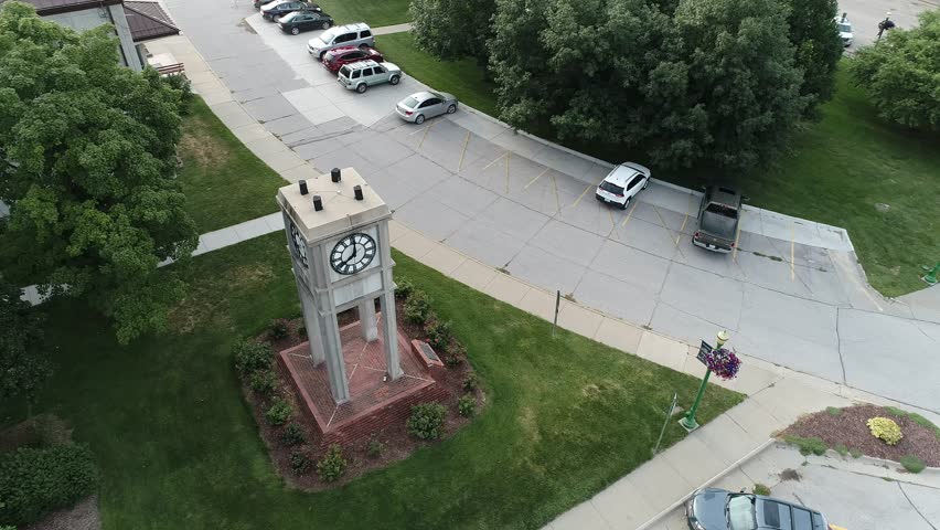 Clock Tower in small town U.S.A.