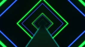neon green tunnel animated background