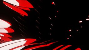 Red and White Comics Propeller Movement Background VJ Loop in 4K