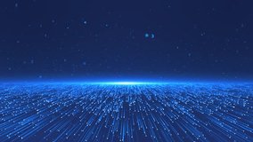 Big data visualization Machine learning concept. Information. Technology data and binary code network conveying connectivity, data modern Digital Cyberspace Particles Data Network. 3D Illustration - Powered by Shutterstock - Get 15% off with code: PIKWIZARD15