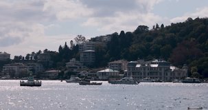 Mansions and Boats in Istanbul.