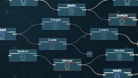 neural network model, machine learning, node interface, programming ai, big data, training ai (3d render) - Powered by Shutterstock - Get 15% off with code: PIKWIZARD15