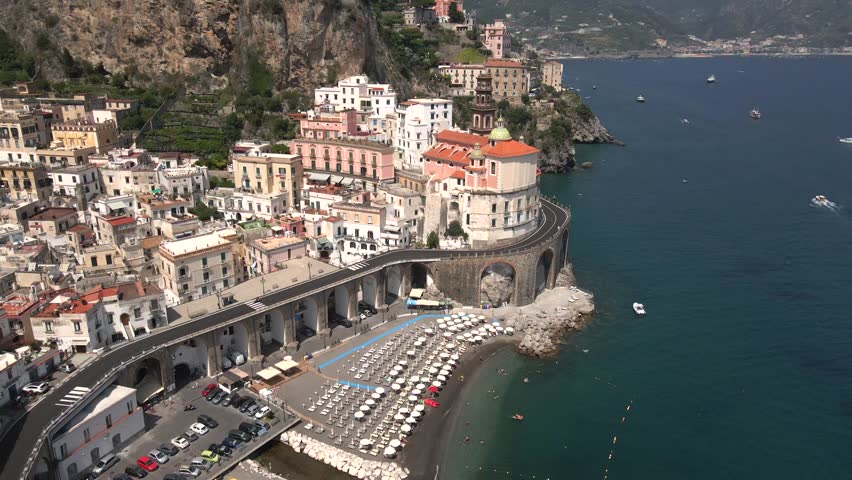 Drone shots from around the Amalfi Coast Royalty-Free Stock Footage #1107114033