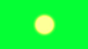 sun background and 2d animation, nature, green screen 