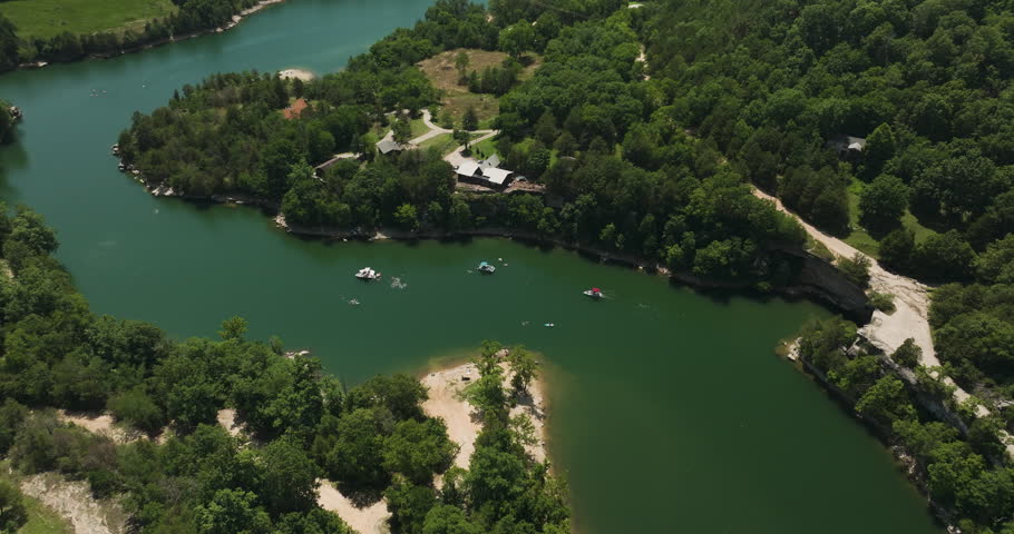 Beaver lake aerial bird