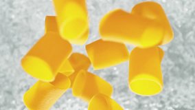 Paccheri Pasta Falling into Pot of Boiling Water Making a Splash in Slow Motion - Table Top View - Powered by Shutterstock - Get 15% off with code: PIKWIZARD15