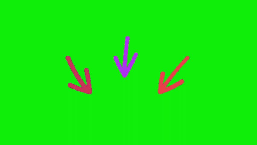 Arrow footage. Cursor animation, live symbol set on green screen. Royalty-Free Stock Footage #1107159821