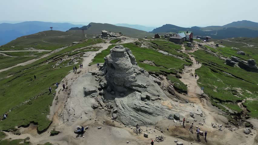 Sfinxul din Bucegi.
The Sphinx is a natural rock formation in the Bucegi Natural Park. Romania