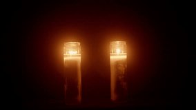 Candles in black void background - Powered by Shutterstock - Get 15% off with code: PIKWIZARD15